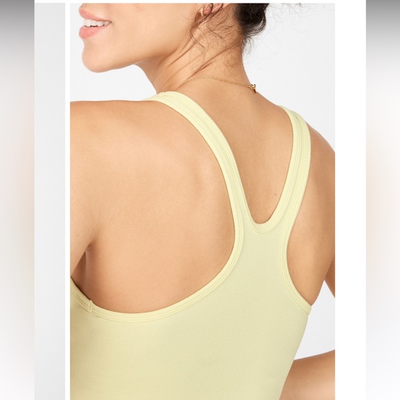 Fabletics Rylee SculptKnit Tank Lemon Creme Yellow - Picture 4 of 8